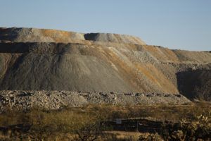 Slag heap from copper mine works, Green Valley, Arizona, USA 1